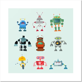 Robots Posters and Art